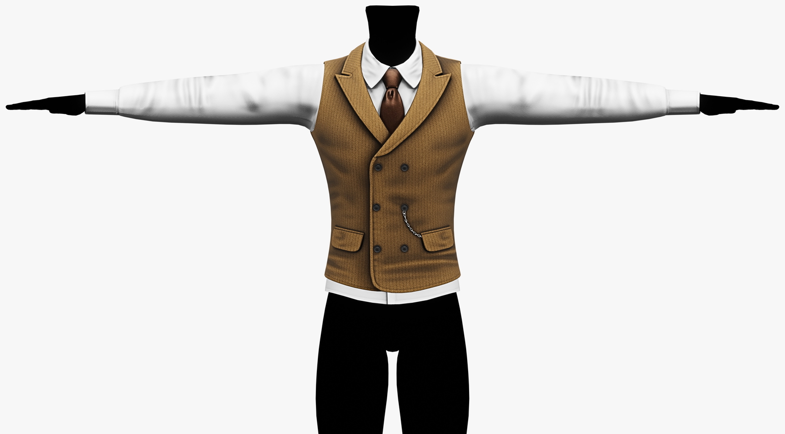 Suit Vest + Shirt Mafia Style Pack 01 | WOLVES STUDIO