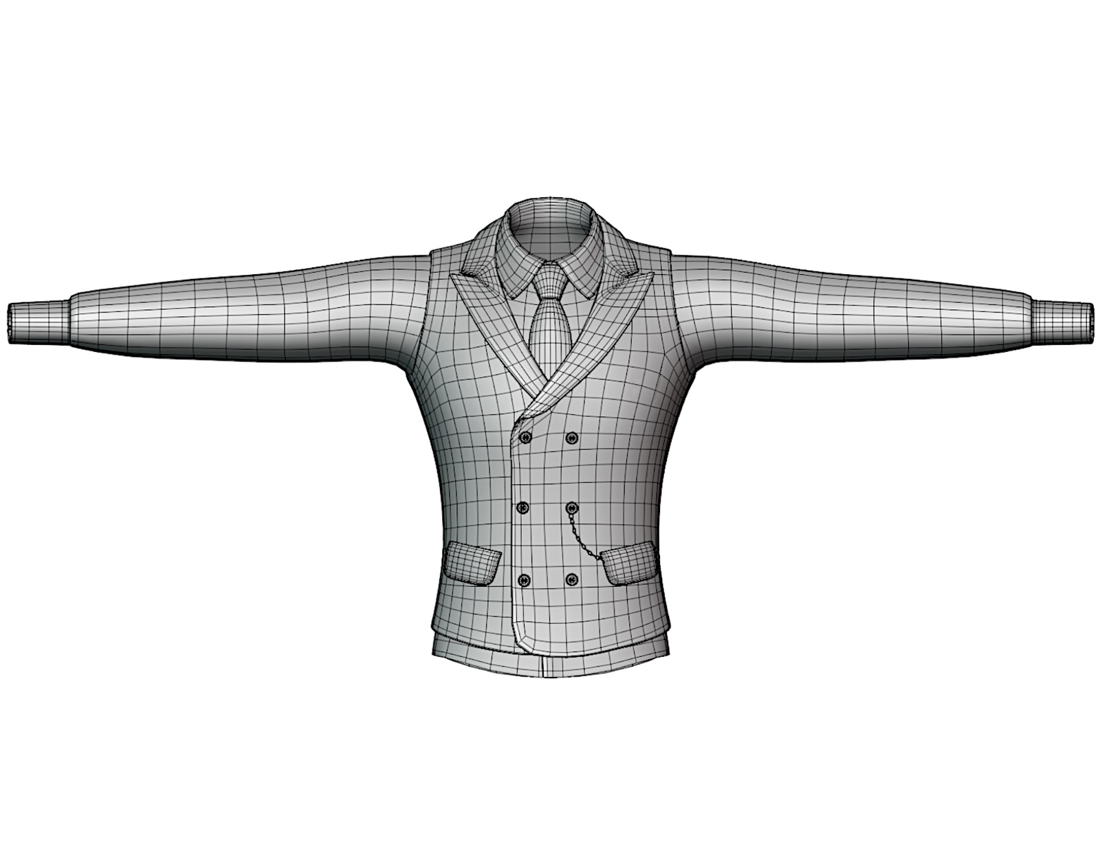 Suit Vest + Shirt Mafia Style Pack 01 | WOLVES STUDIO