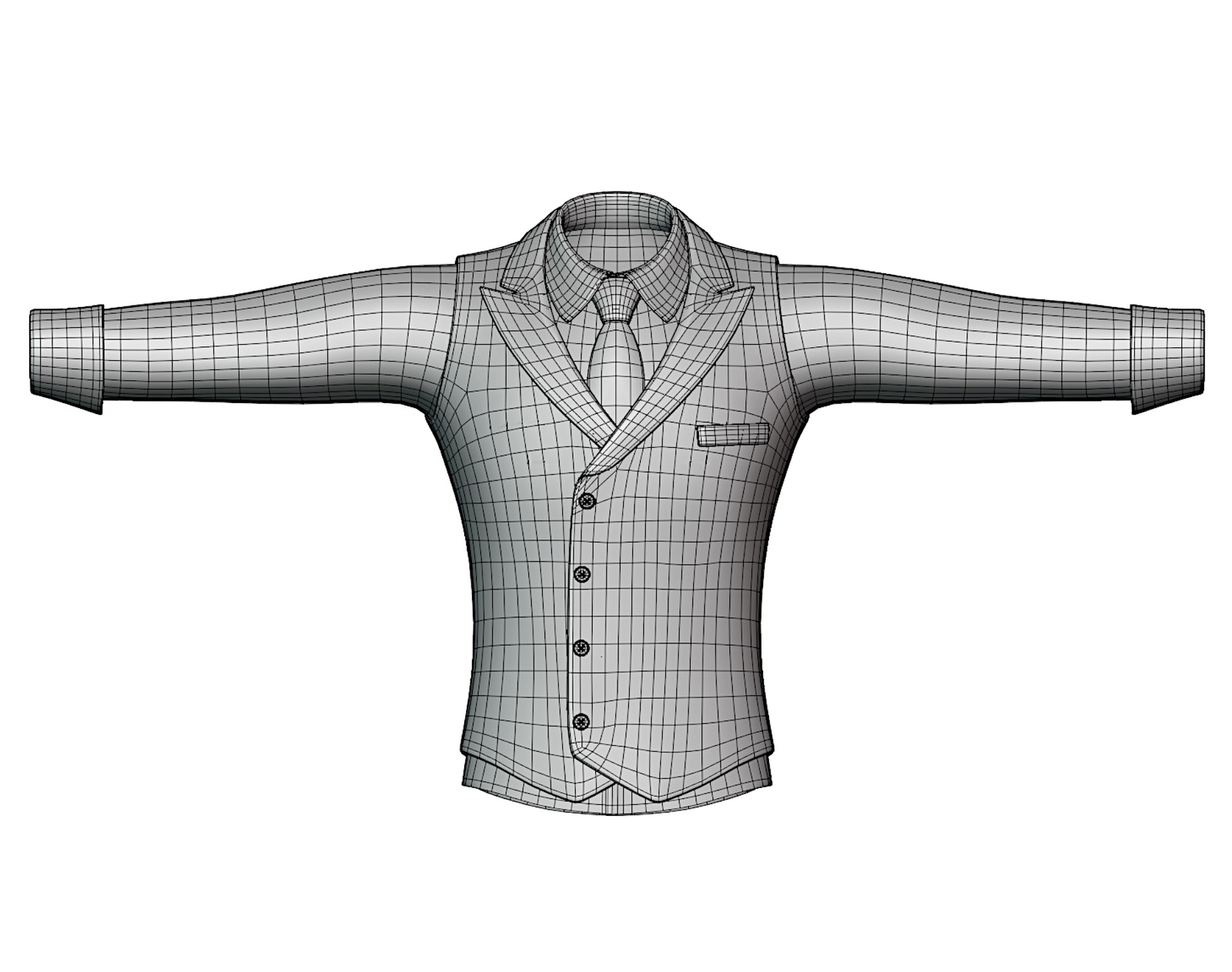 Suit Vest + Shirt Mafia Style Pack 02 | WOLVES STUDIO
