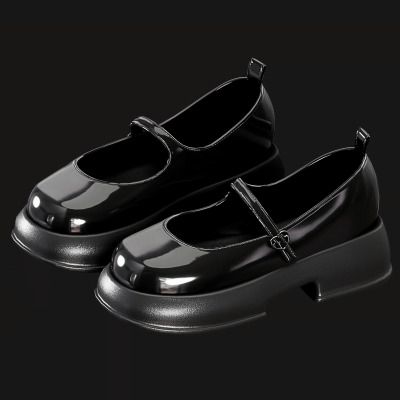Shoes Pack 1 - Mary Jane Shiny Varnish | WOLVES STUDIO