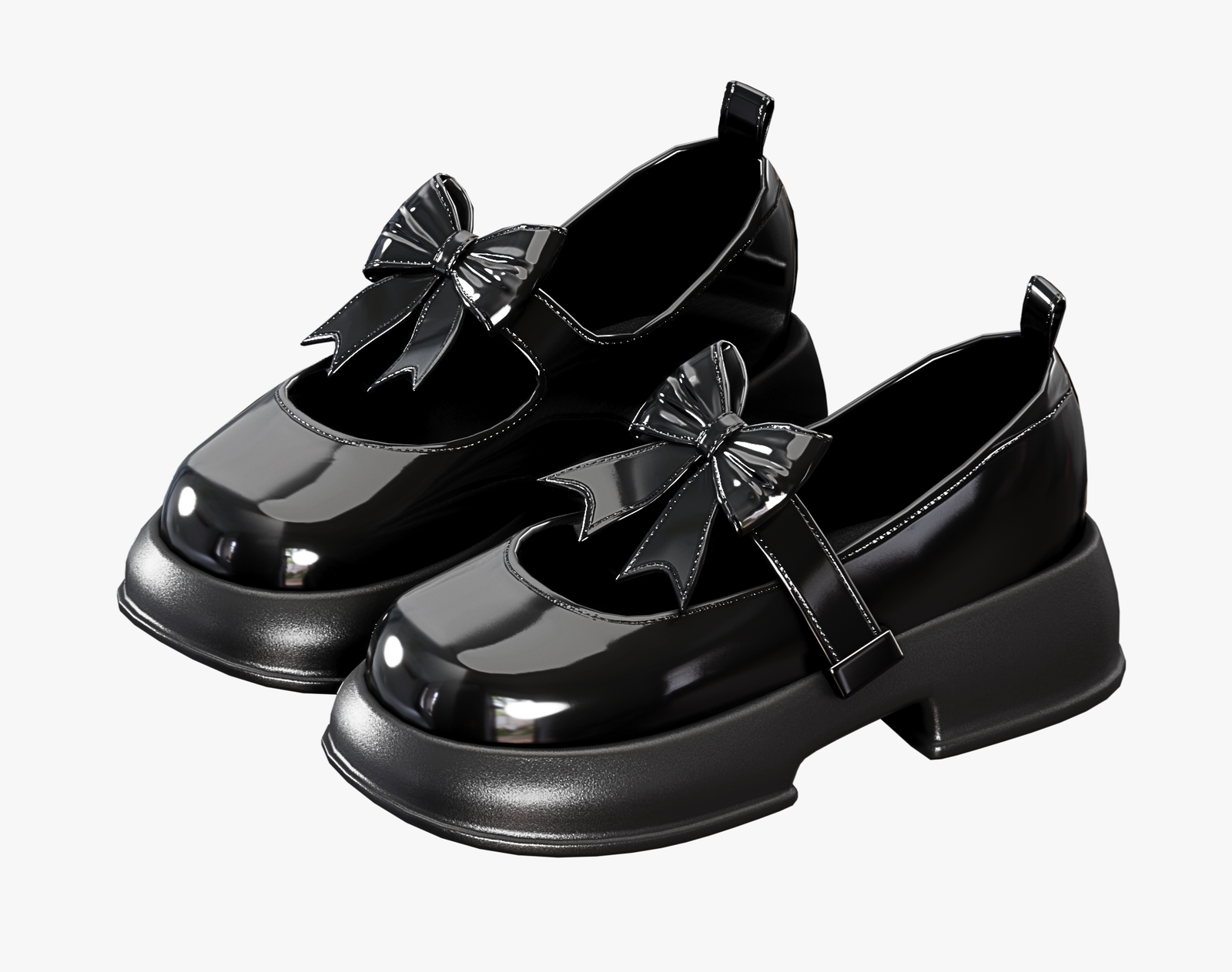 Shoes Pack 2 - Mary Jane Glossy Varnish | WOLVES STUDIO