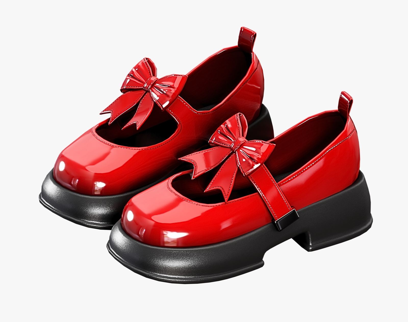 Shoes Pack 2 - Mary Jane Glossy Varnish | WOLVES STUDIO