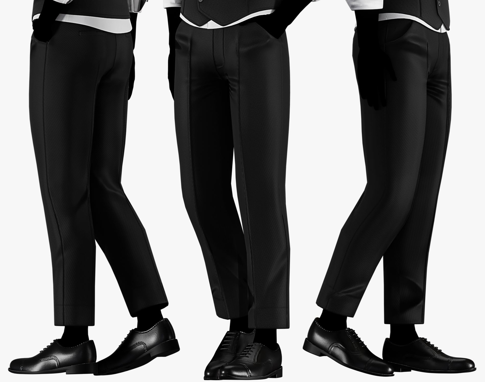 Suit Pants + Belt Mafia Style Pack 01 | WOLVES STUDIO