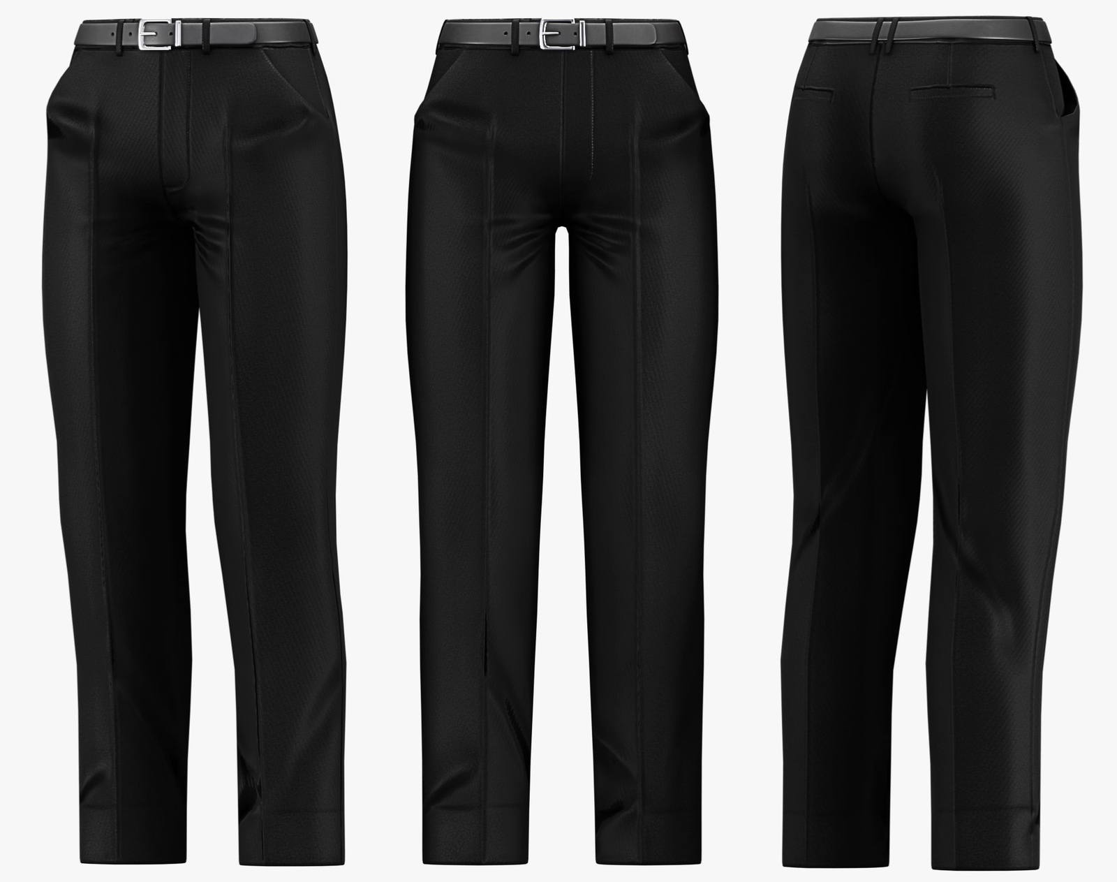 Suit Pants + Belt Mafia Style Pack 01 | WOLVES STUDIO