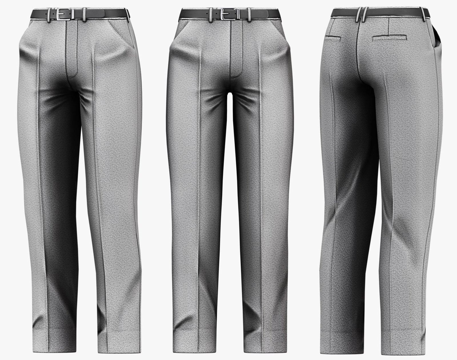 Suit Pants + Belt Mafia Style Pack 01 | WOLVES STUDIO