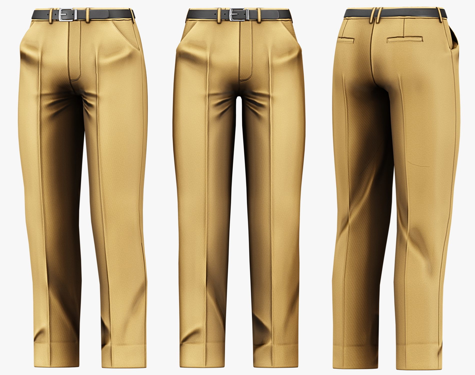 Suit Pants + Belt Mafia Style Pack 01 | WOLVES STUDIO