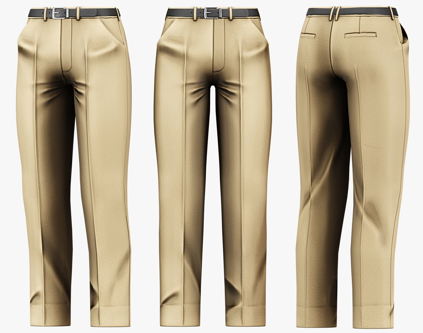 Suit Pants + Belt Mafia Style Pack 01 | WOLVES STUDIO