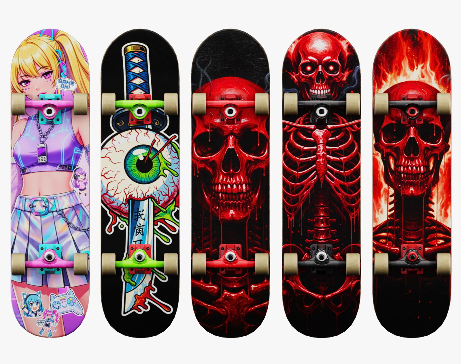 Y2K Skate Pack VRC | WOLVES STUDIO