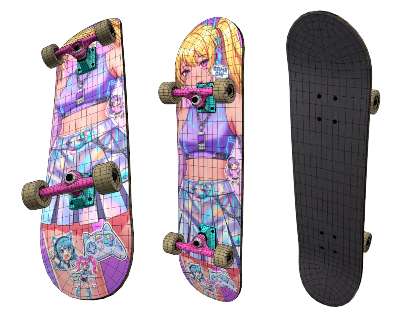 Y2K Skate Pack VRC | WOLVES STUDIO