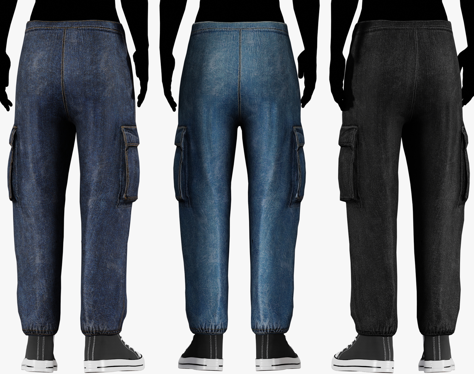 Denim Jogger Pants 3 in 1 Pack | WOLVES STUDIO
