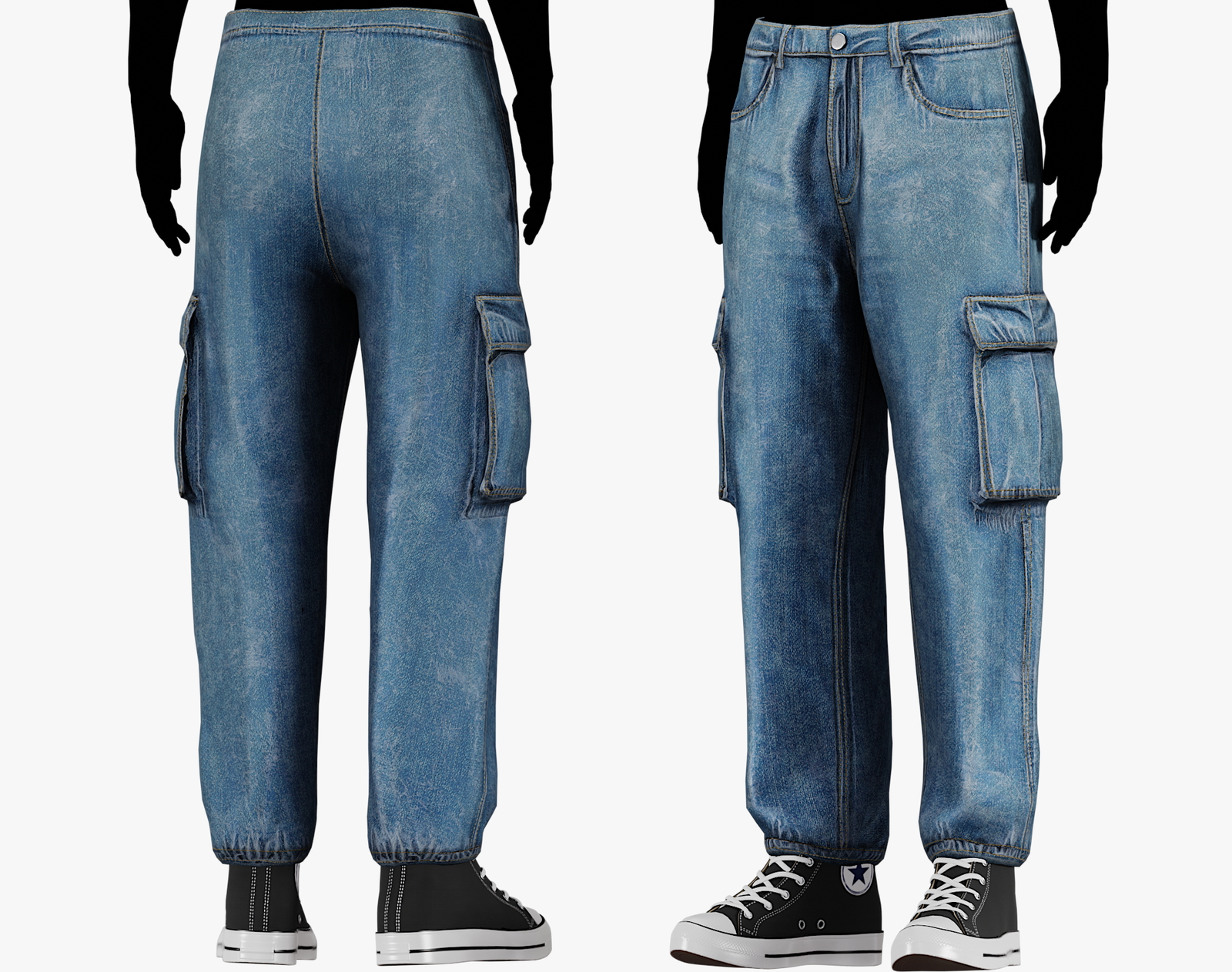 Denim Jogger Pants 3 in 1 Pack | WOLVES STUDIO