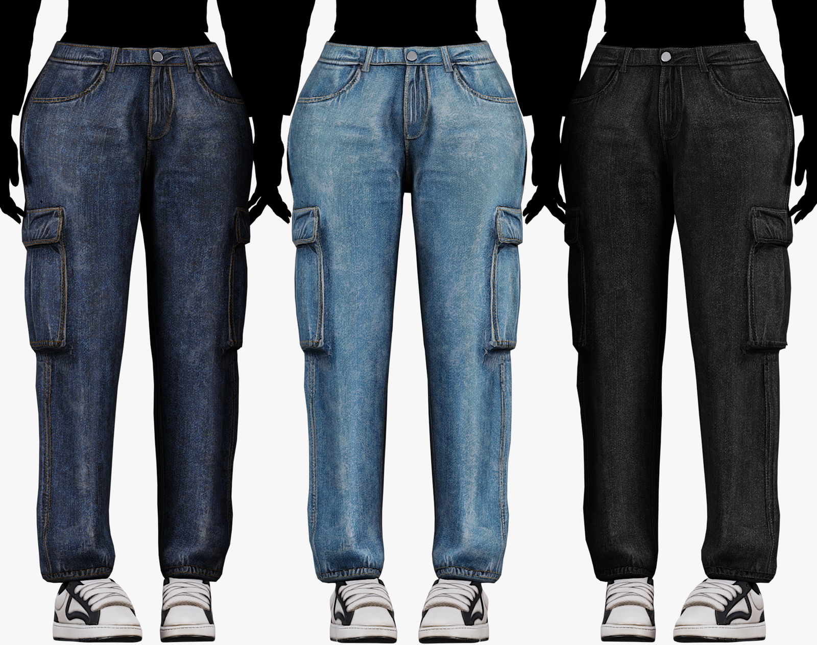 Denim Jogger Pants 3 in 1 Pack | WOLVES STUDIO