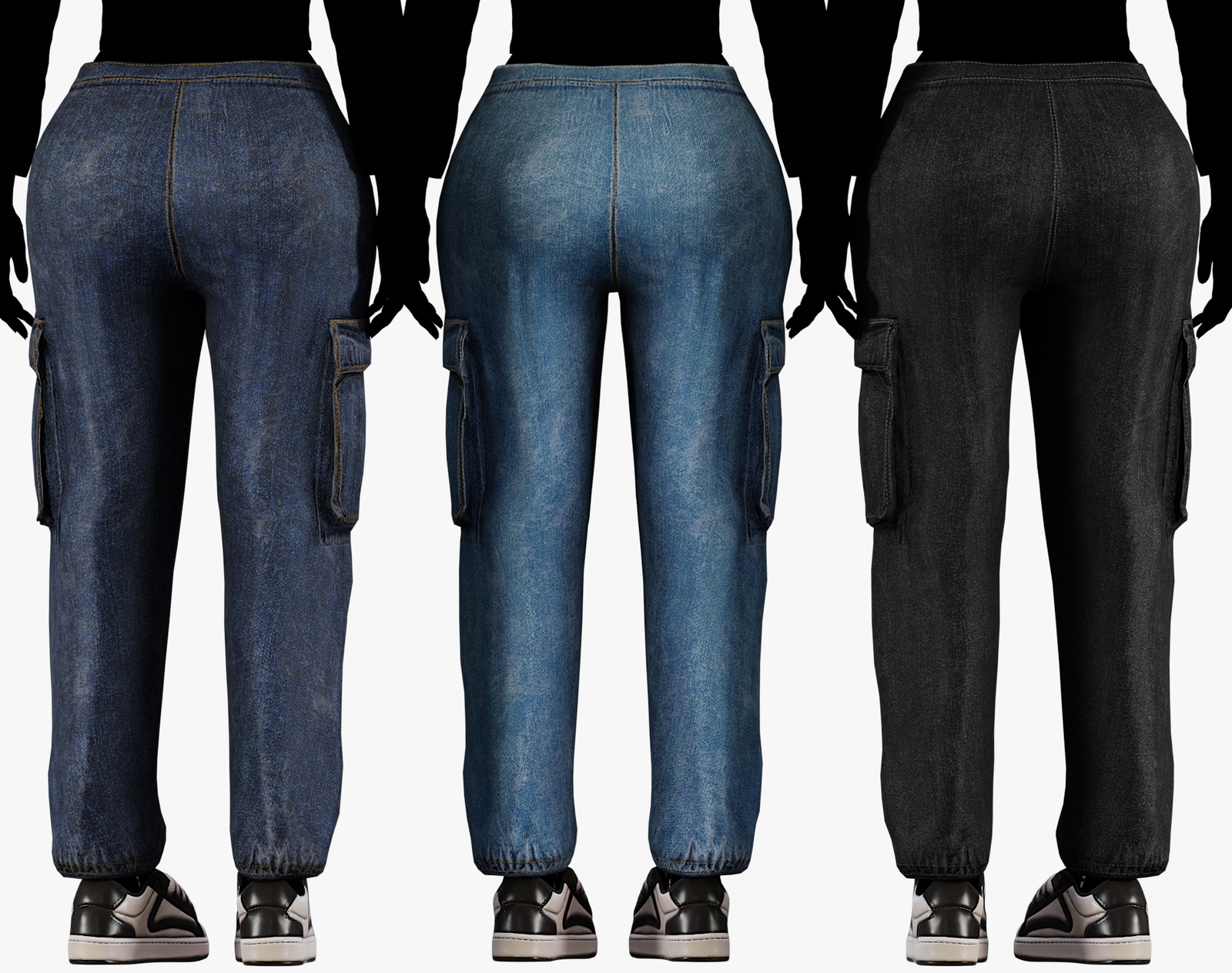 Denim Jogger Pants 3 in 1 Pack | WOLVES STUDIO