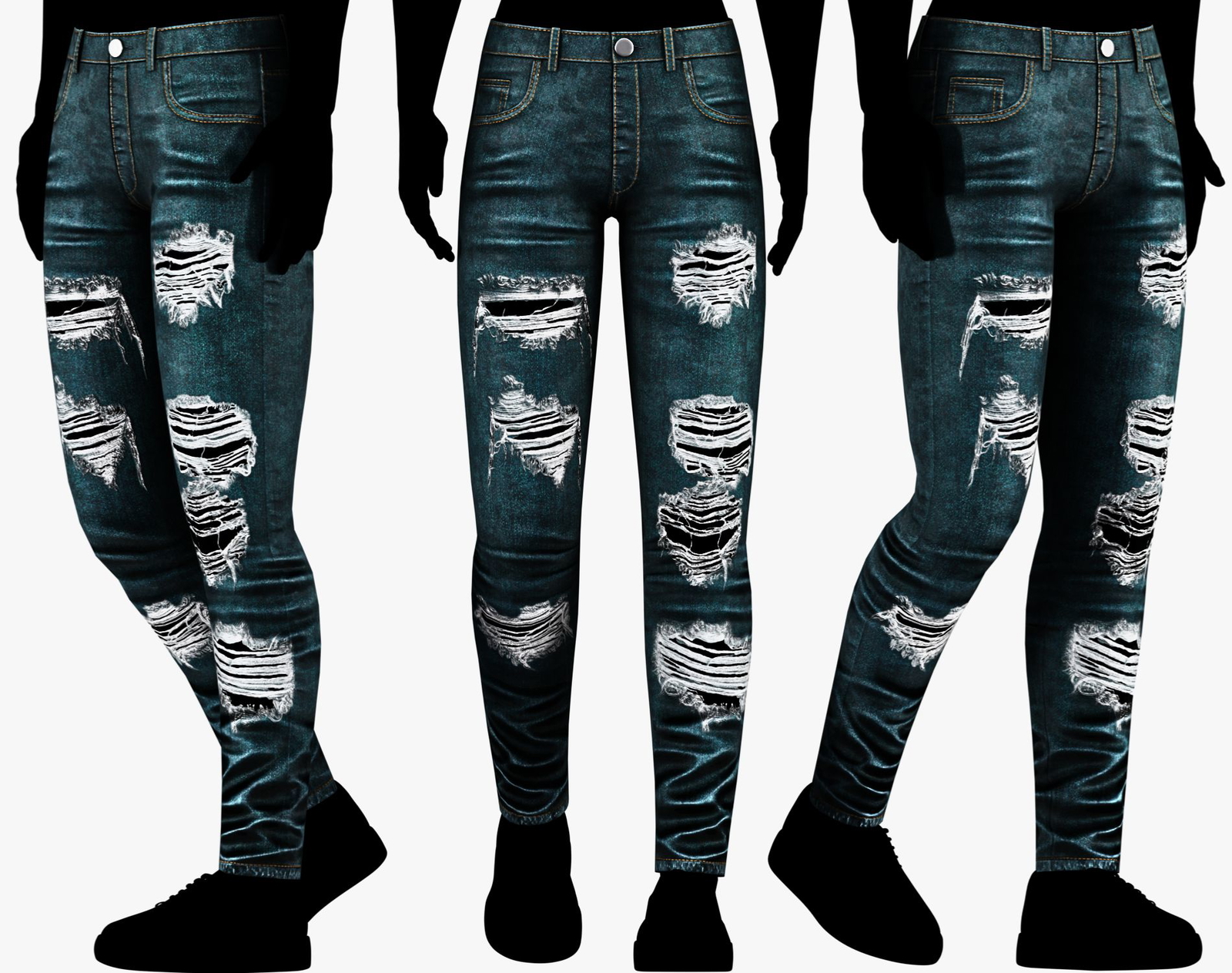 Denim Skinny Pants 3 in 1 Pack | WOLVES STUDIO
