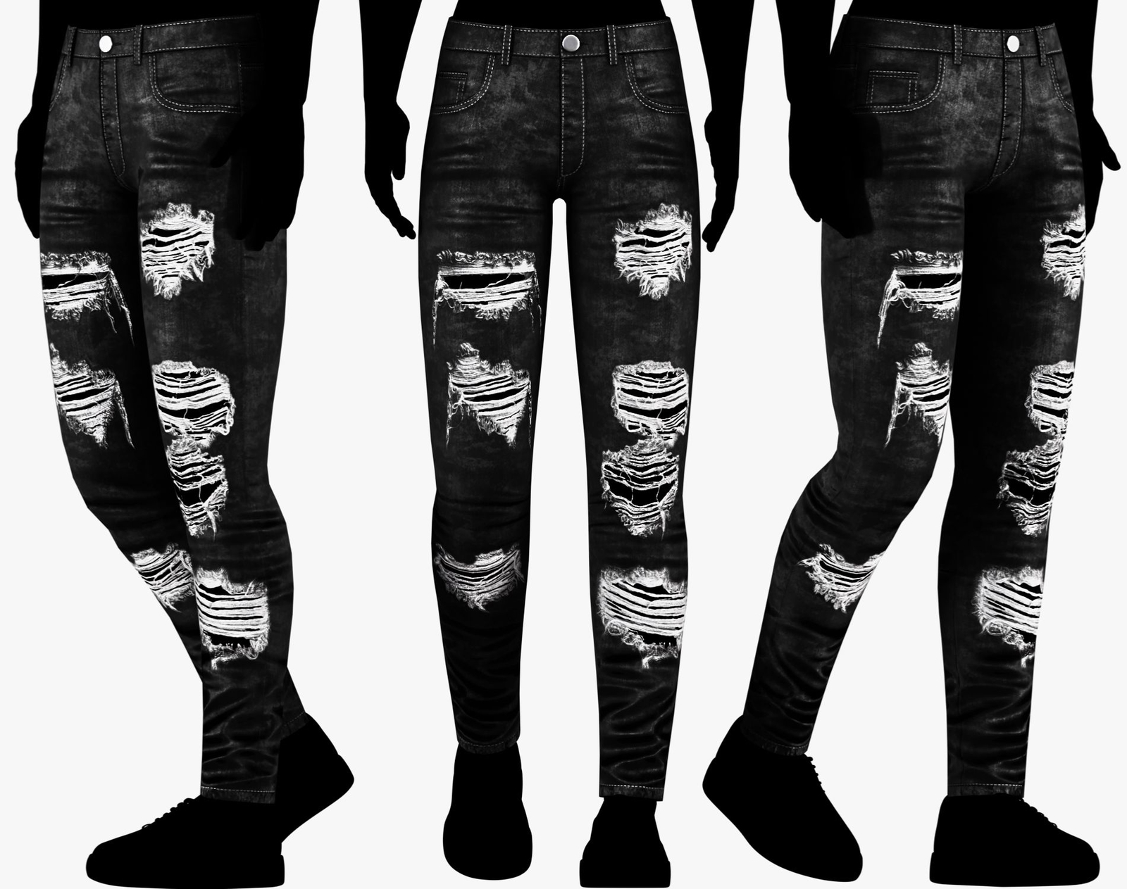 Denim Skinny Pants 3 in 1 Pack | WOLVES STUDIO