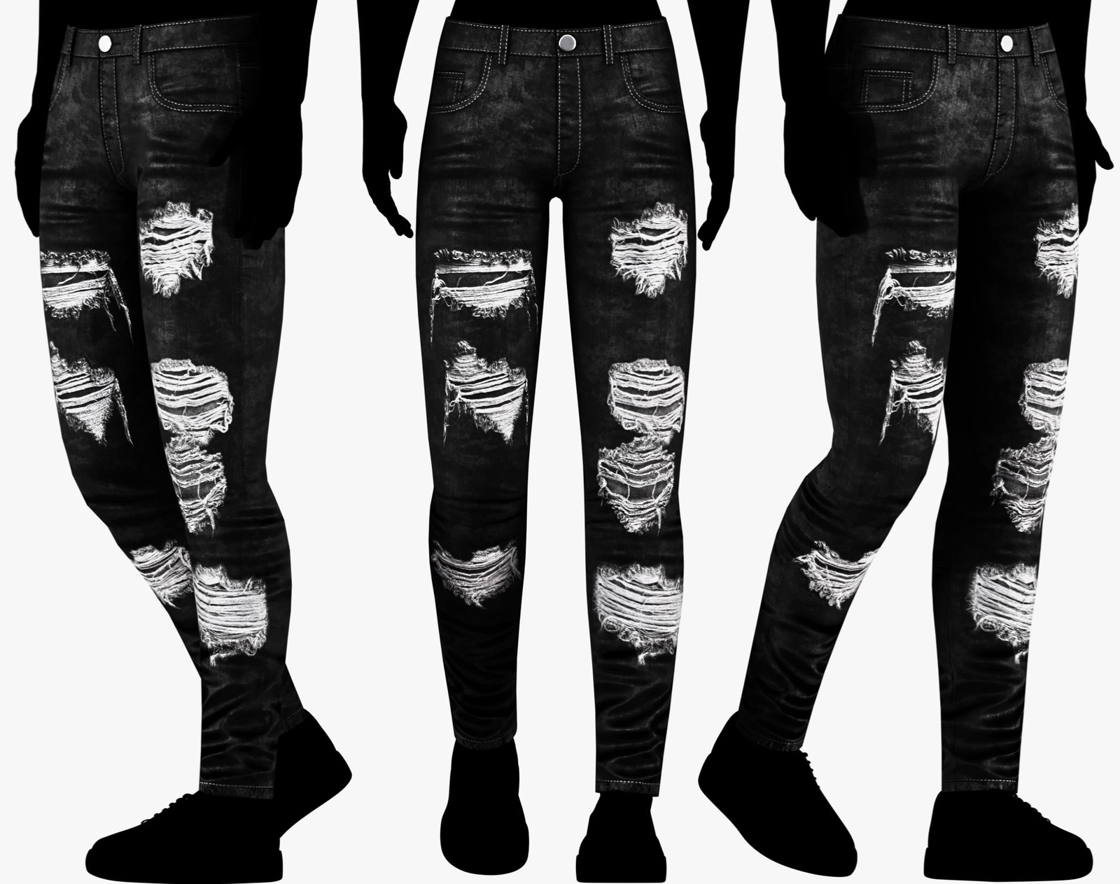 Denim Skinny Pants 3 in 1 Pack | WOLVES STUDIO