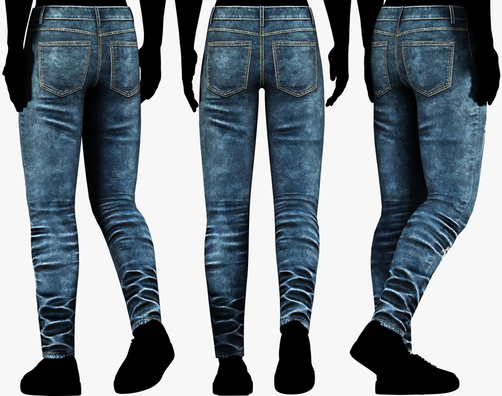 Denim Skinny Pants 3 in 1 Pack | WOLVES STUDIO