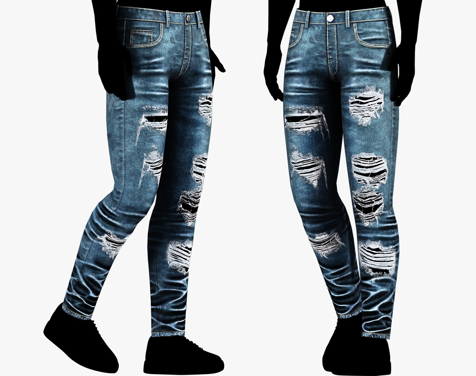 Denim Skinny Pants 3 in 1 Pack | WOLVES STUDIO