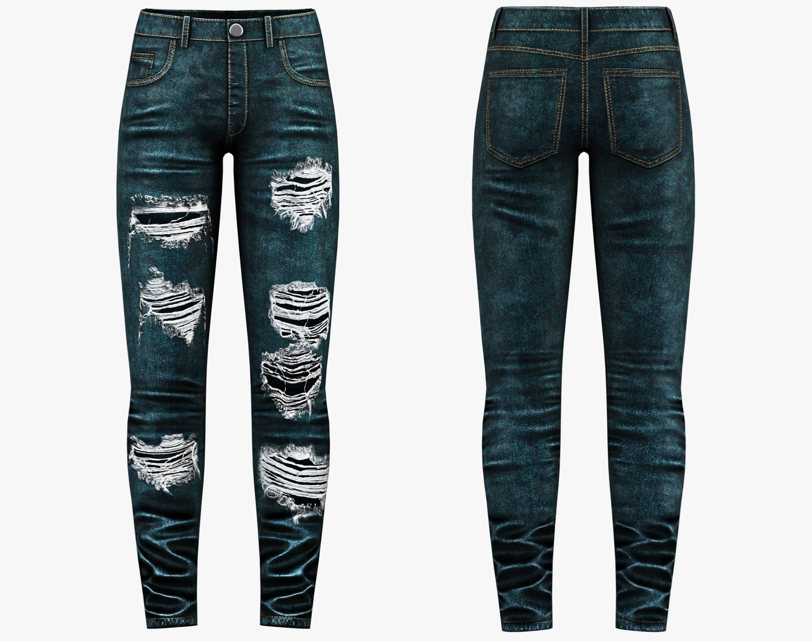 Denim Skinny Pants 3 in 1 Pack | WOLVES STUDIO