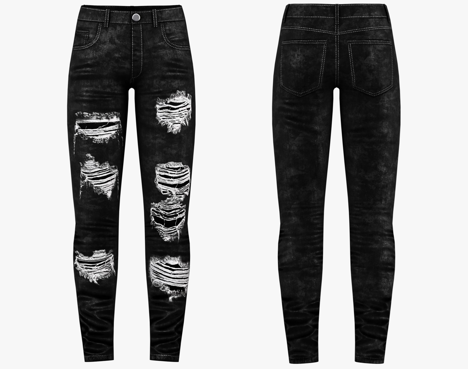 Denim Skinny Pants 3 in 1 Pack | WOLVES STUDIO