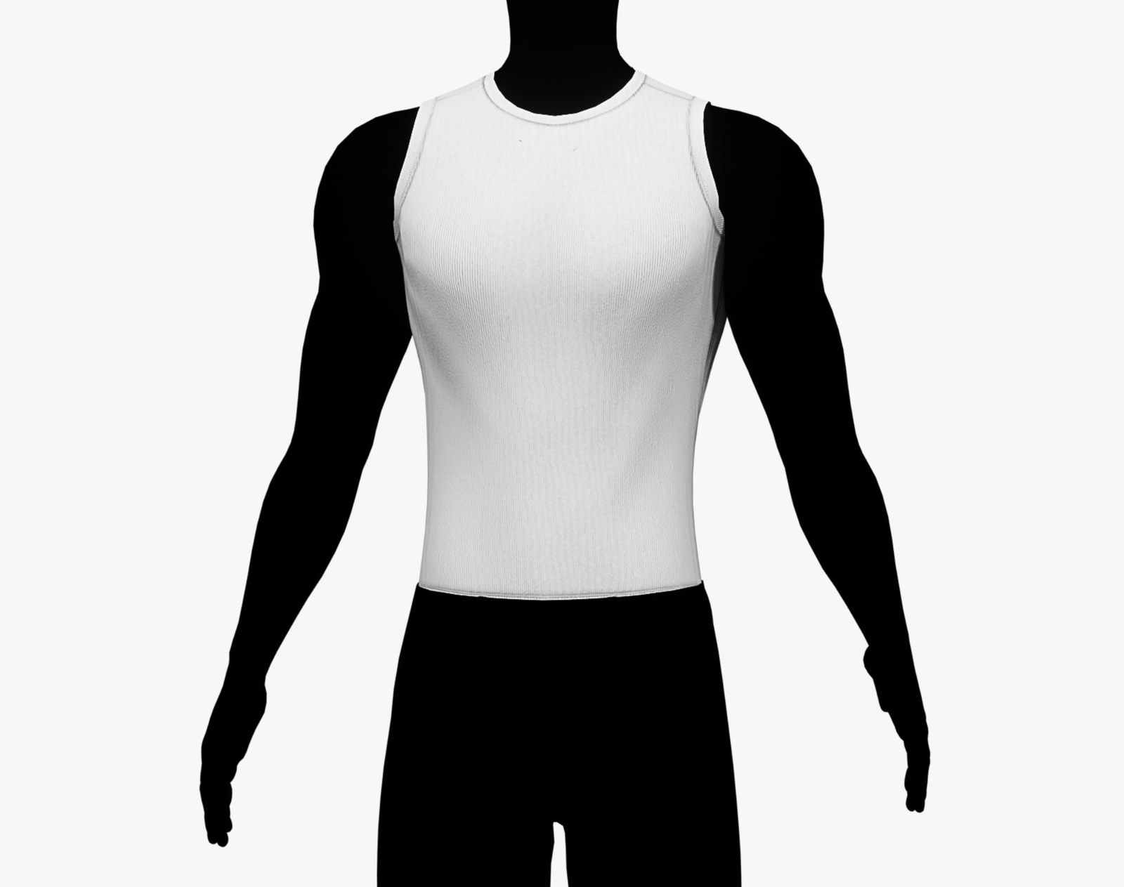 Cashmere Sweater & Tanktop Set - High-Quality Game-Ready 3D Clothing Asset | WOLVES STUDIO