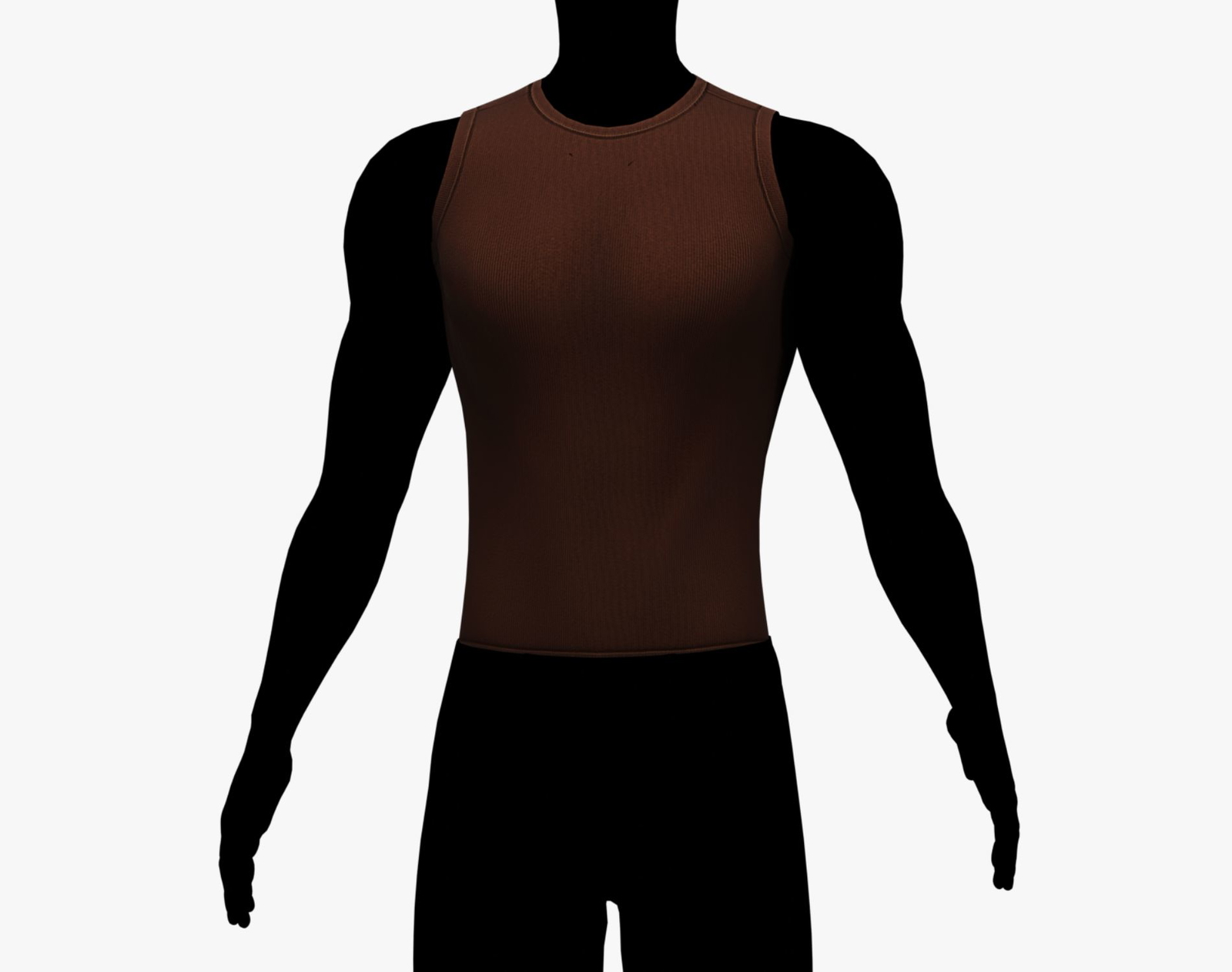 Cashmere Sweater & Tanktop Set - High-Quality Game-Ready 3D Clothing Asset | WOLVES STUDIO