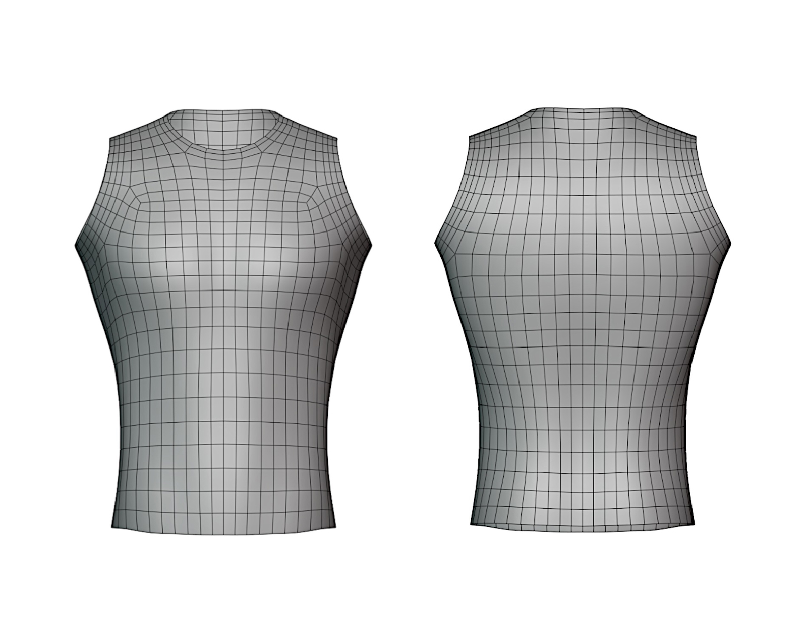 Cashmere Sweater & Tanktop Set - High-Quality Game-Ready 3D Clothing Asset | WOLVES STUDIO