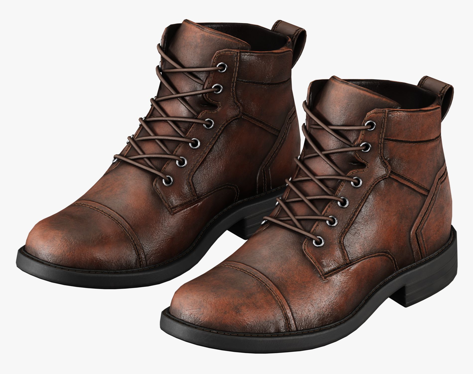 Leather Boots Pack 1 - Game-Ready PBR Footwear for VRChat & Unity | WOLVES STUDIO