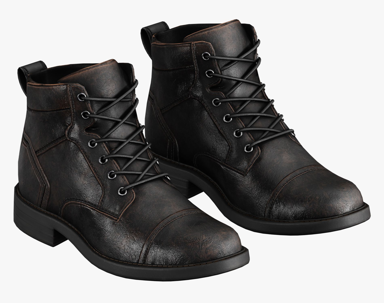 Leather Boots Pack 1 - Game-Ready PBR Footwear for VRChat & Unity | WOLVES STUDIO