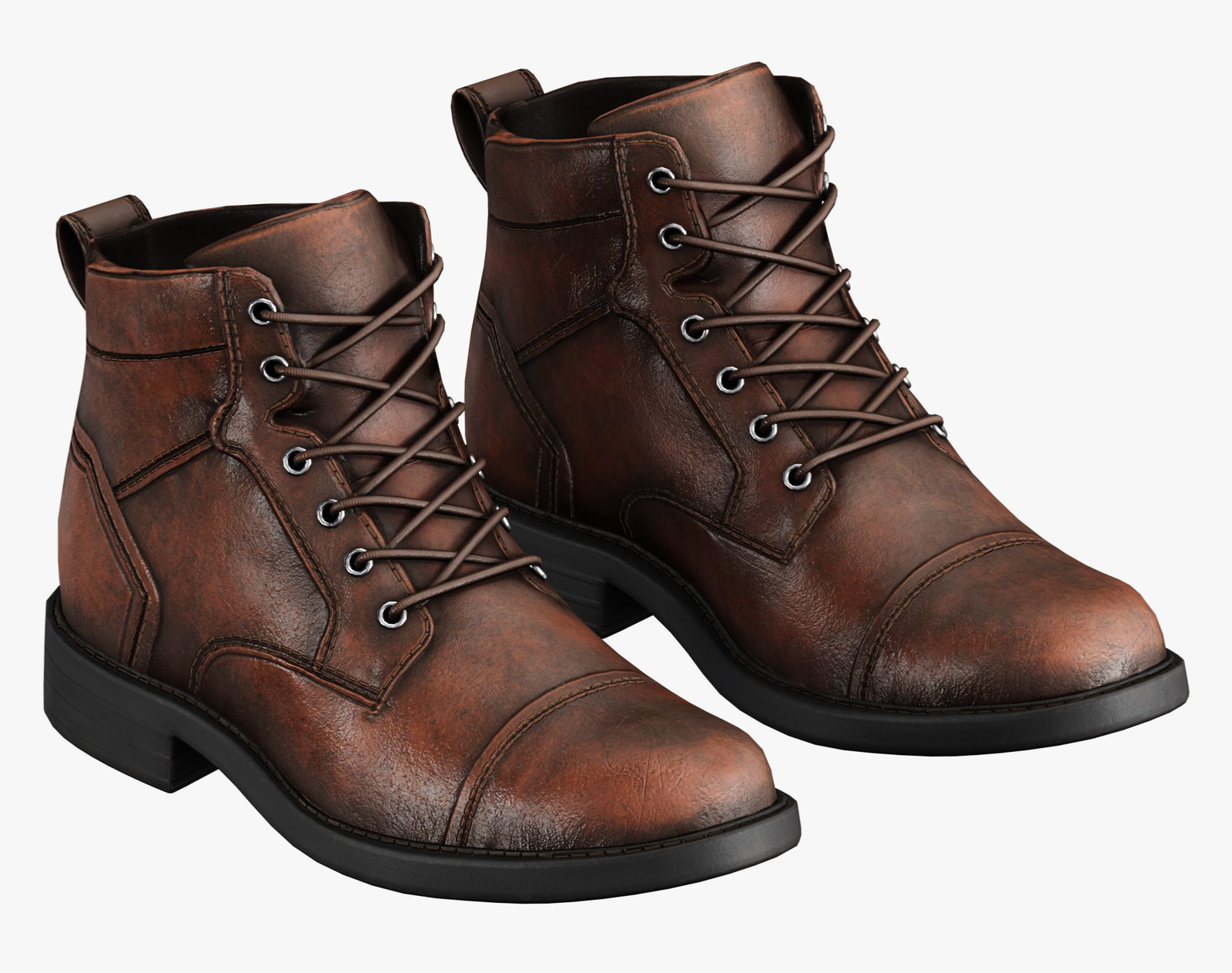 Leather Boots Pack 1 - Game-Ready PBR Footwear for VRChat & Unity | WOLVES STUDIO