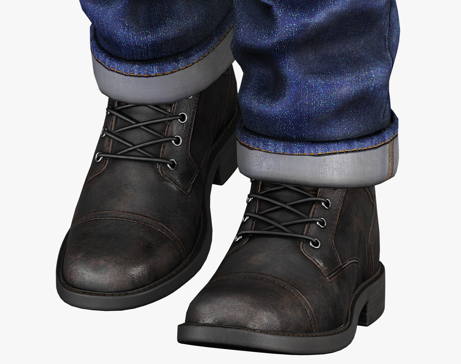 Leather Boots Pack 1 - Game-Ready PBR Footwear for VRChat & Unity | WOLVES STUDIO