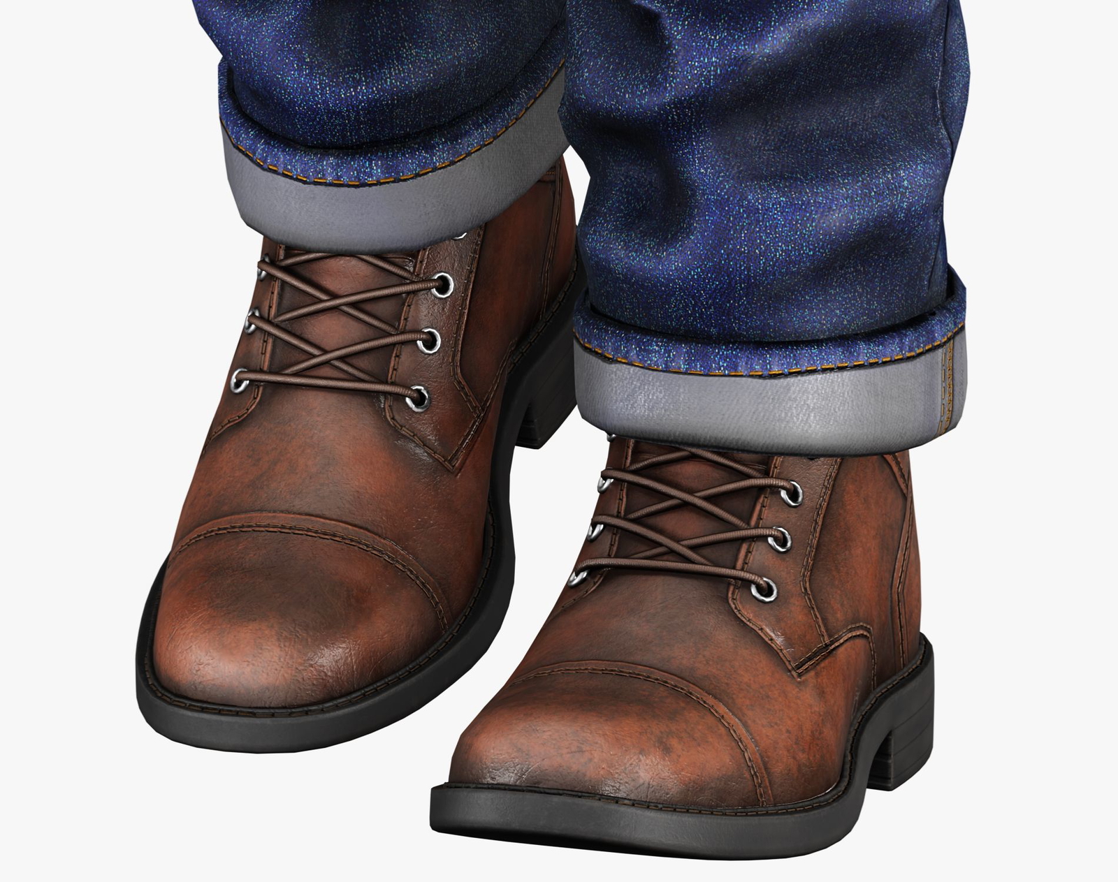 Leather Boots Pack 1 - Game-Ready PBR Footwear for VRChat & Unity | WOLVES STUDIO