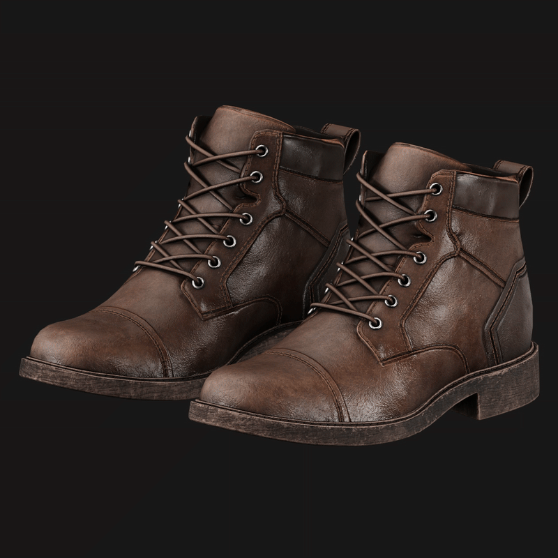 Leather Boots Pack 2 - Game-Ready PBR Footwear for VRChat & Unity | WOLVES STUDIO