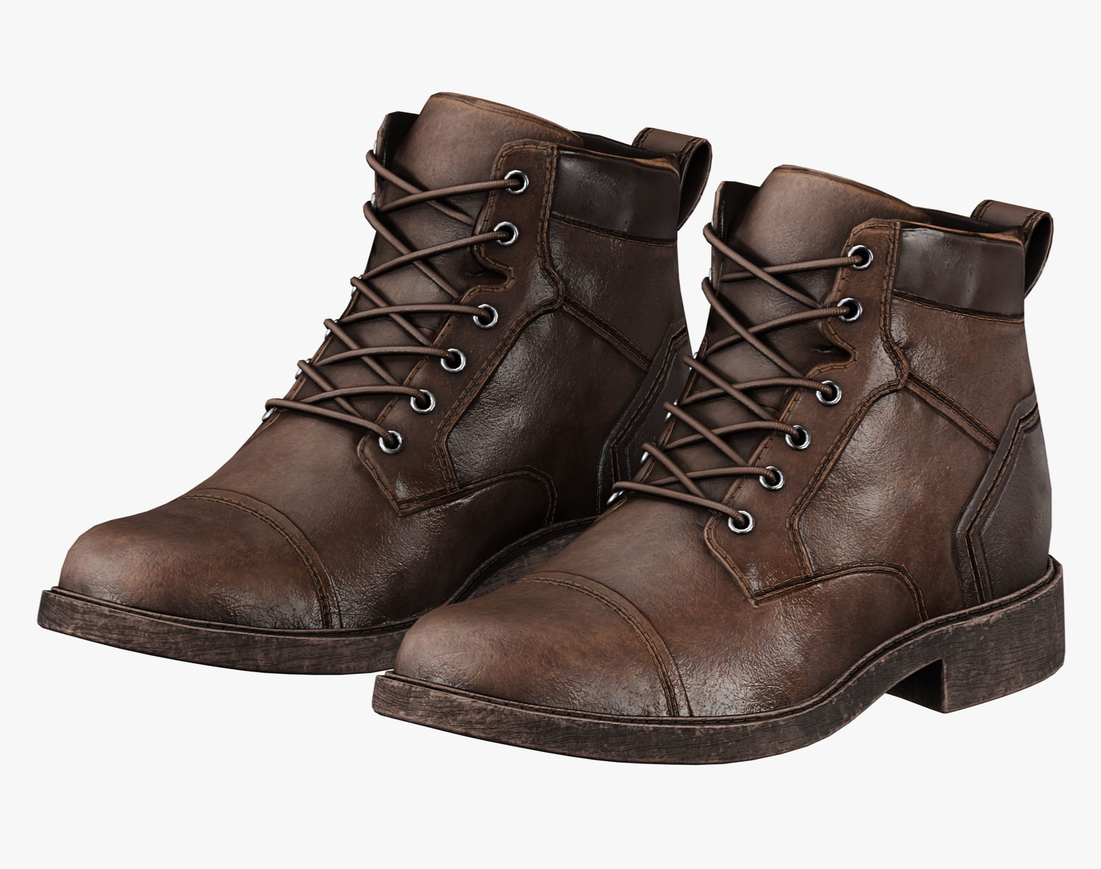 Leather Boots Pack 2 - Game-Ready PBR Footwear for VRChat & Unity | WOLVES STUDIO