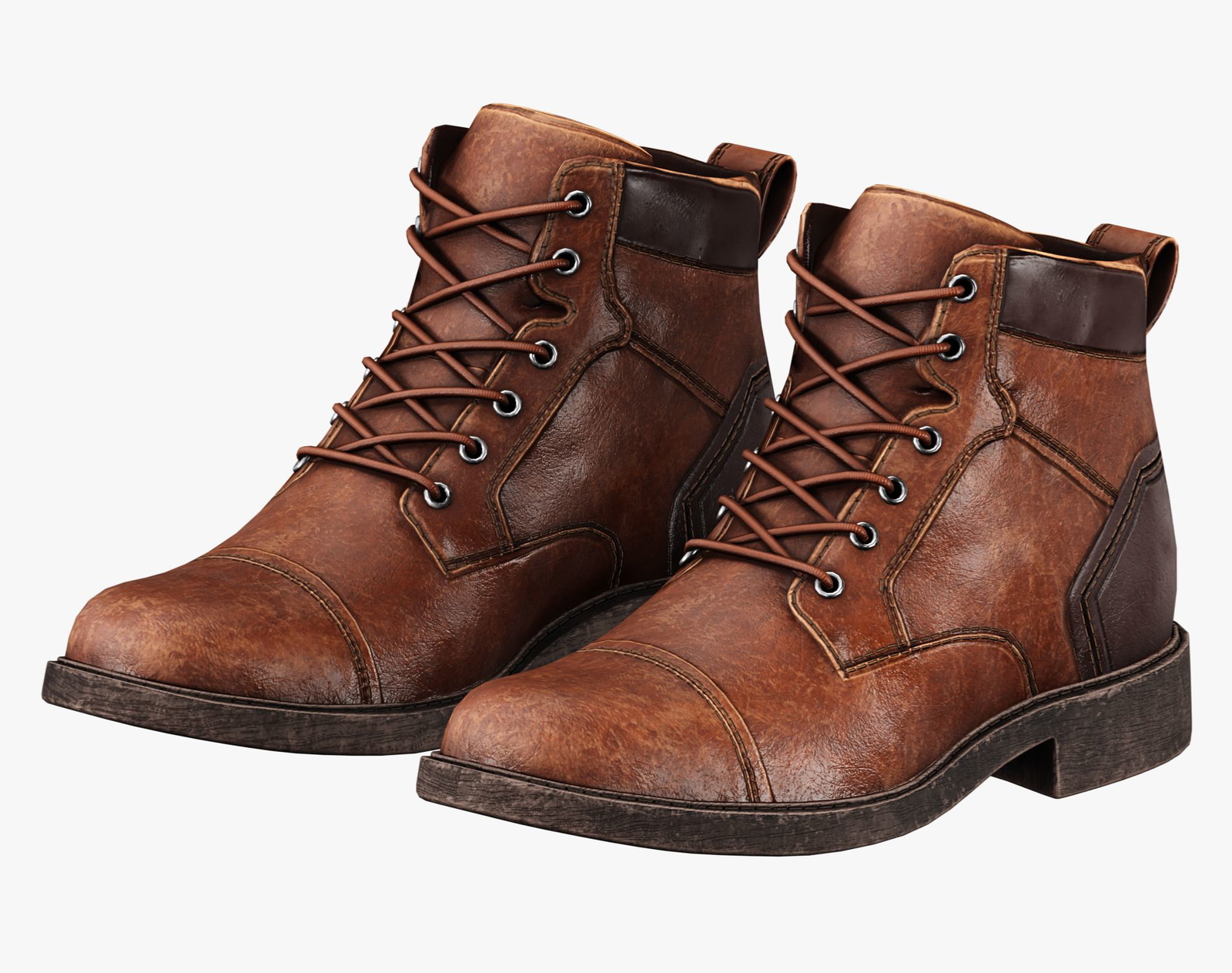 Leather Boots Pack 2 - Game-Ready PBR Footwear for VRChat & Unity | WOLVES STUDIO