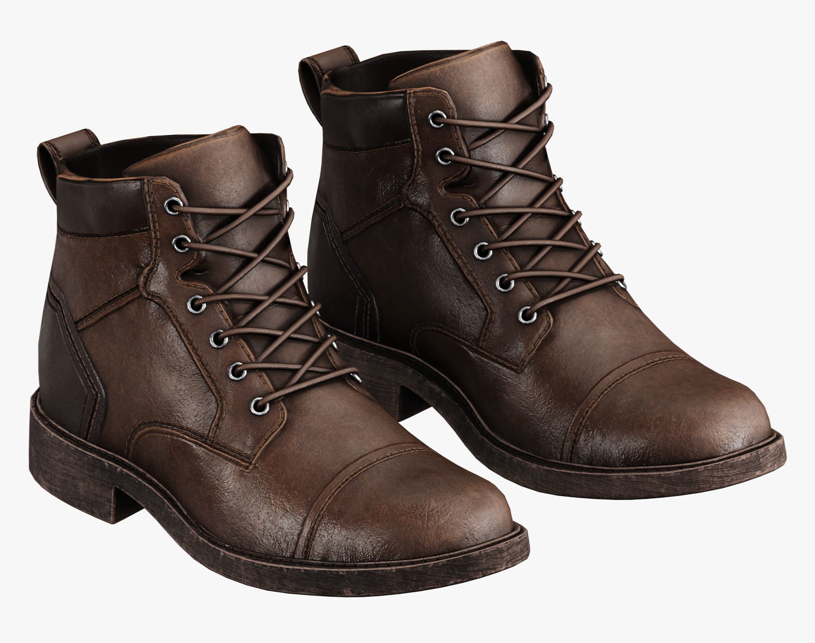 Leather Boots Pack 2 - Game-Ready PBR Footwear for VRChat & Unity | WOLVES STUDIO