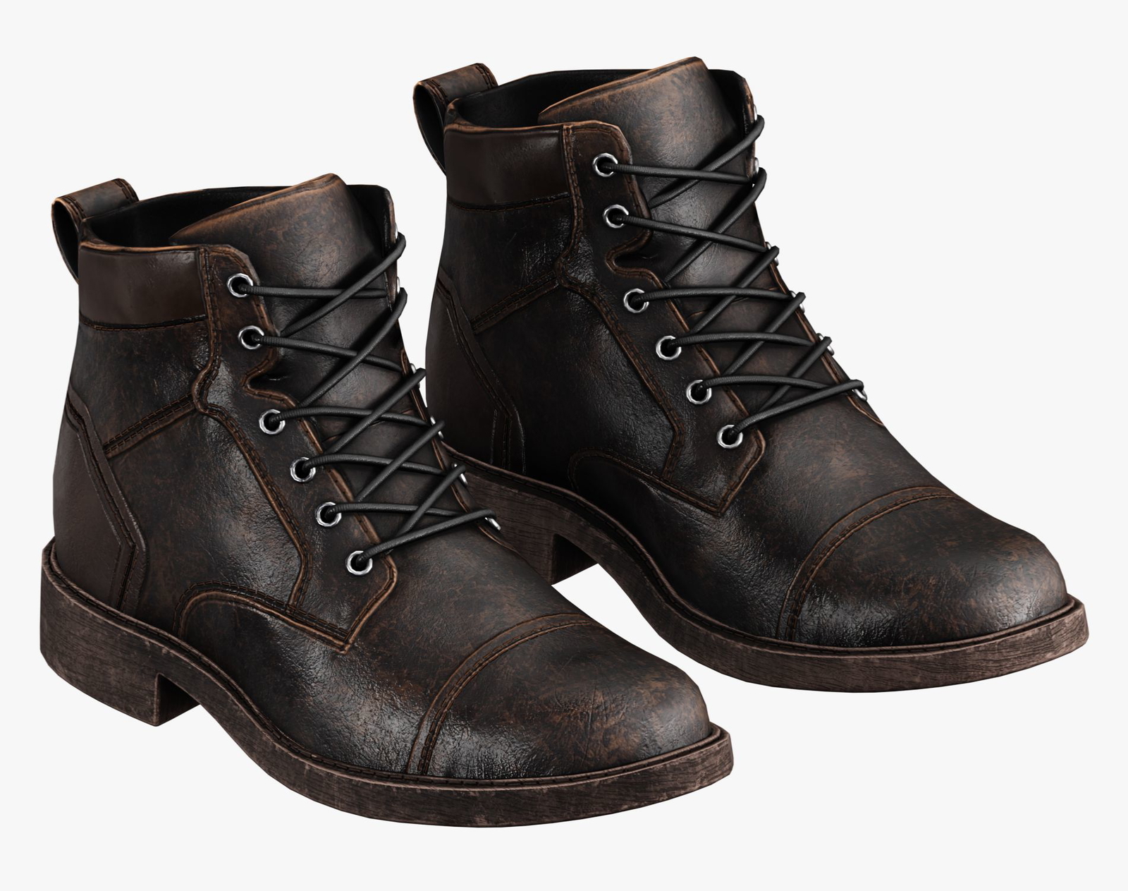 Leather Boots Pack 2 - Game-Ready PBR Footwear for VRChat & Unity | WOLVES STUDIO