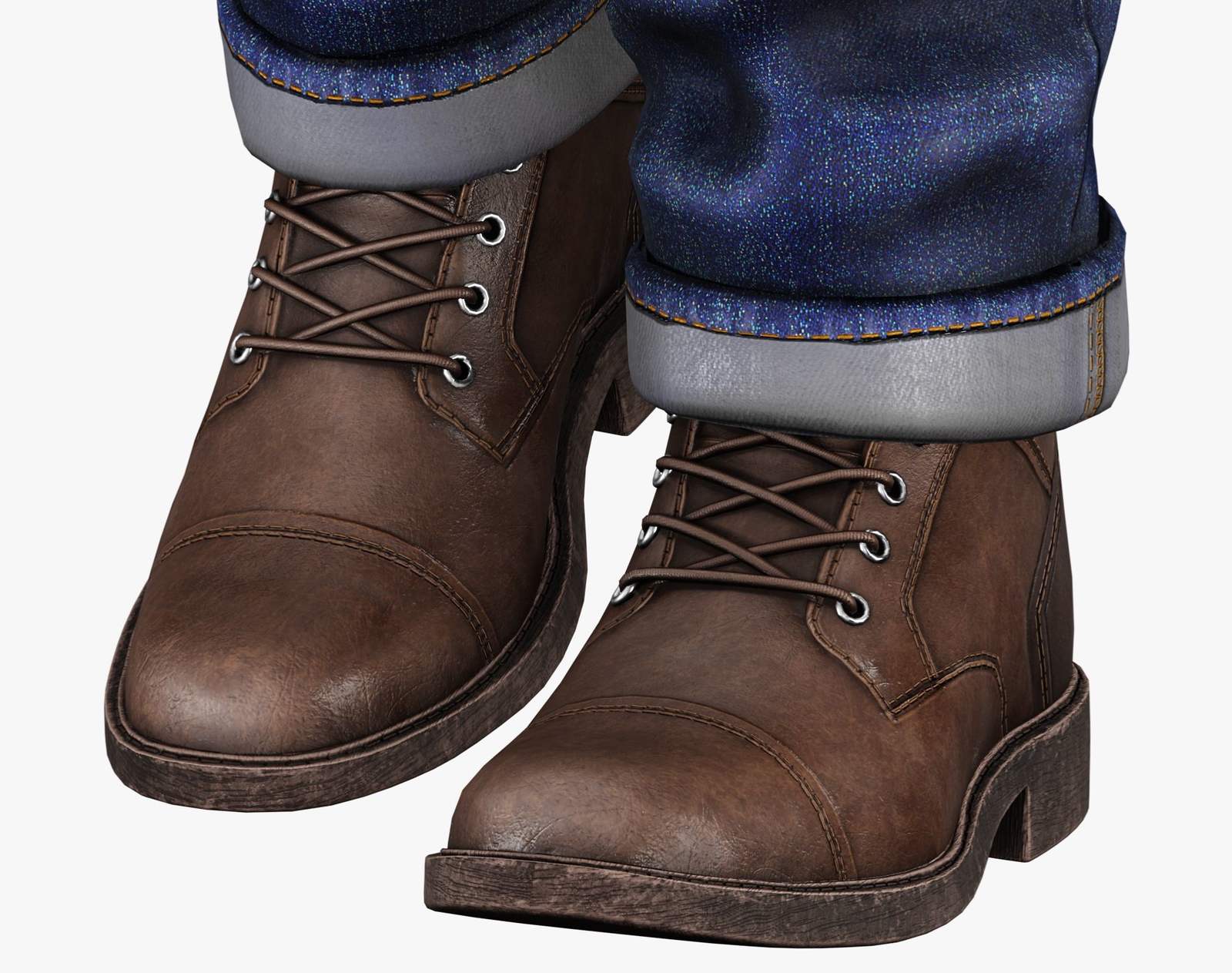 Leather Boots Pack 2 - Game-Ready PBR Footwear for VRChat & Unity | WOLVES STUDIO