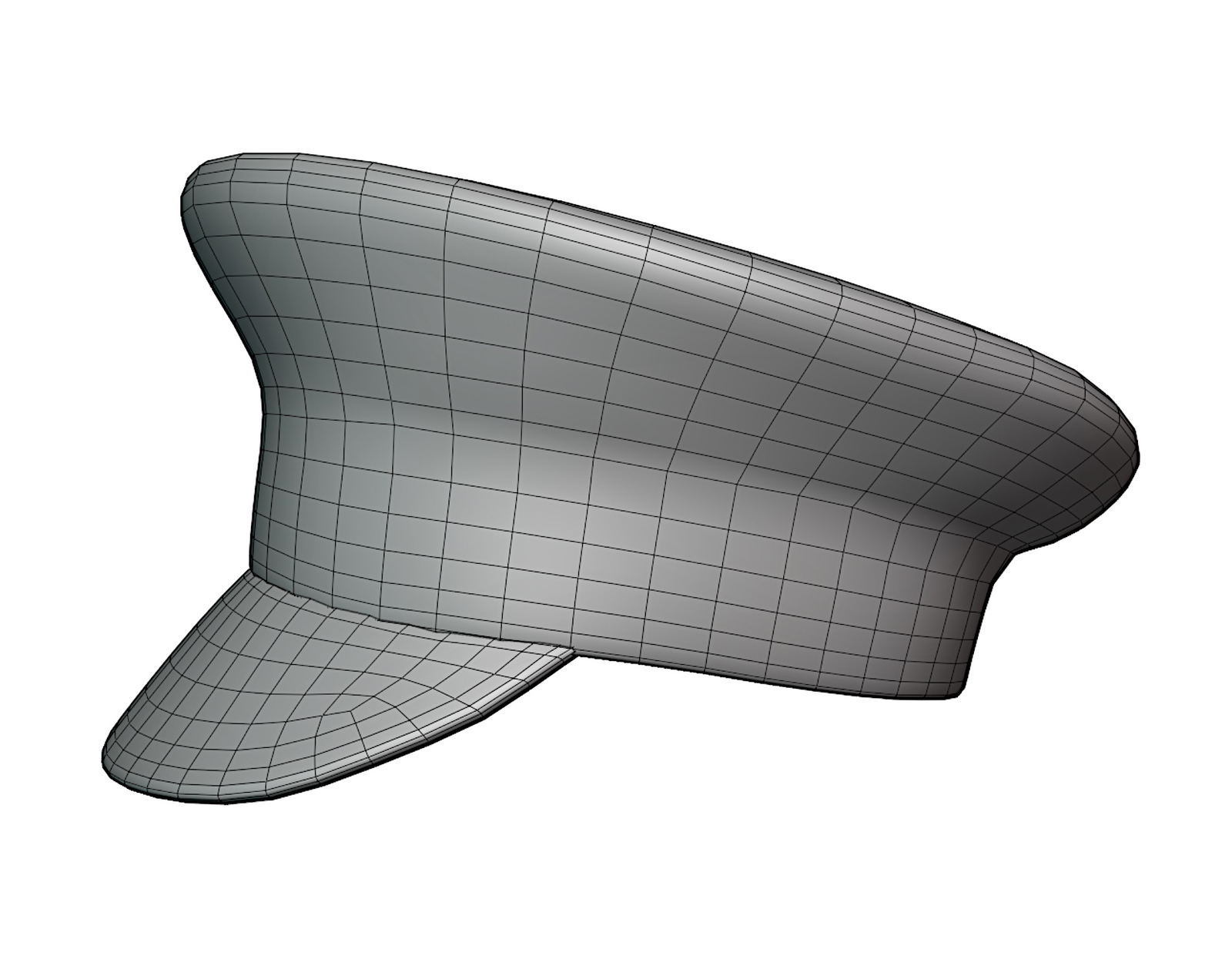 Red Latex Military Hat - Glossy High-Detail Accessory | WOLVES STUDIO