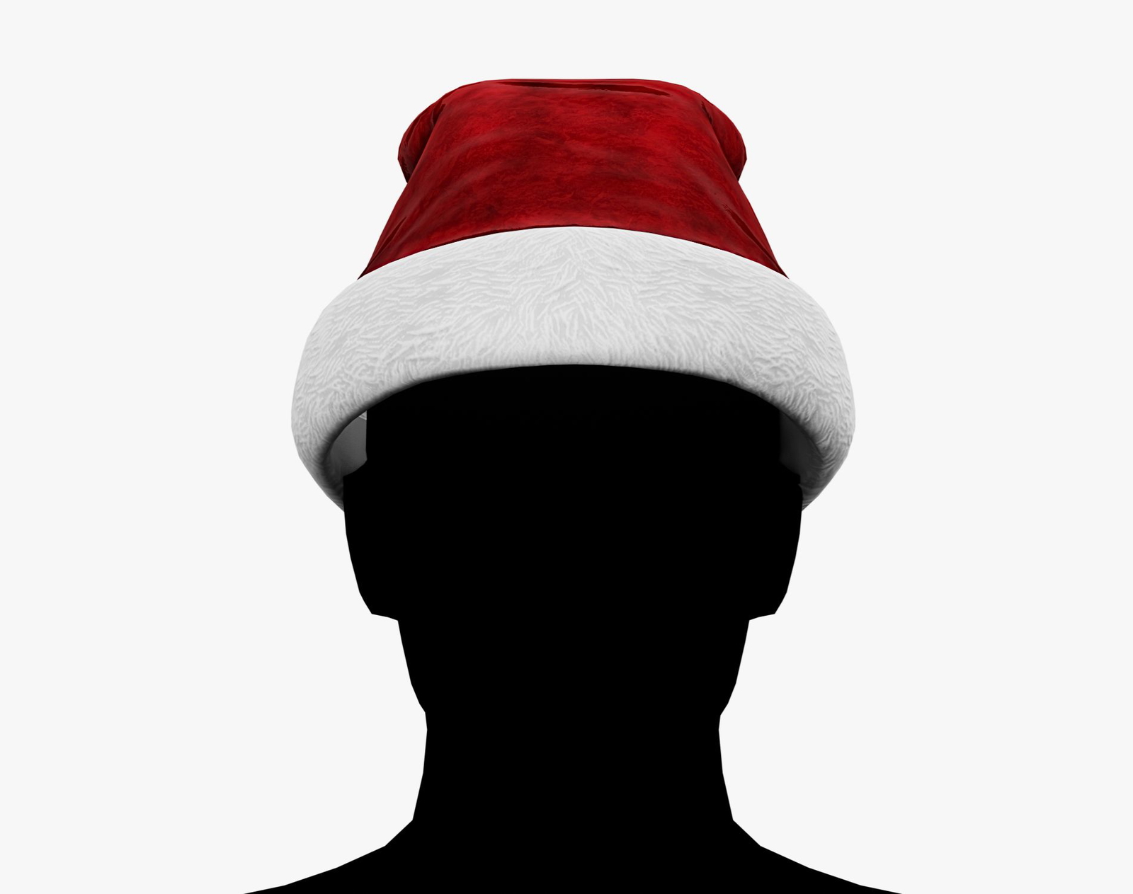 Classic Santa Hat Red - Christmas Avatar Accessory | WOLVES STUDIO