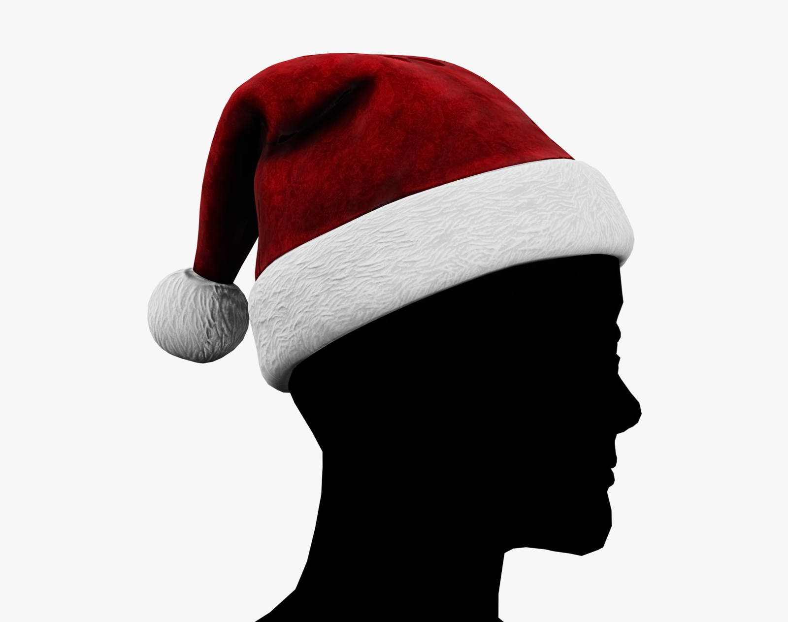 Classic Santa Hat Red - Christmas Avatar Accessory | WOLVES STUDIO