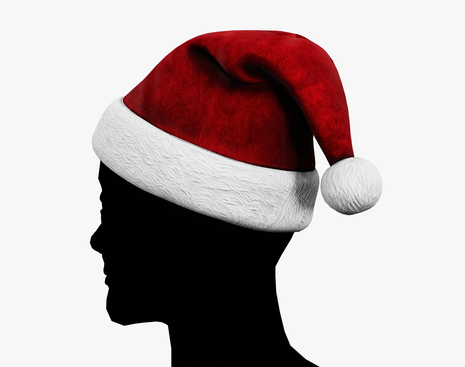 Classic Santa Hat Red - Christmas Avatar Accessory | WOLVES STUDIO