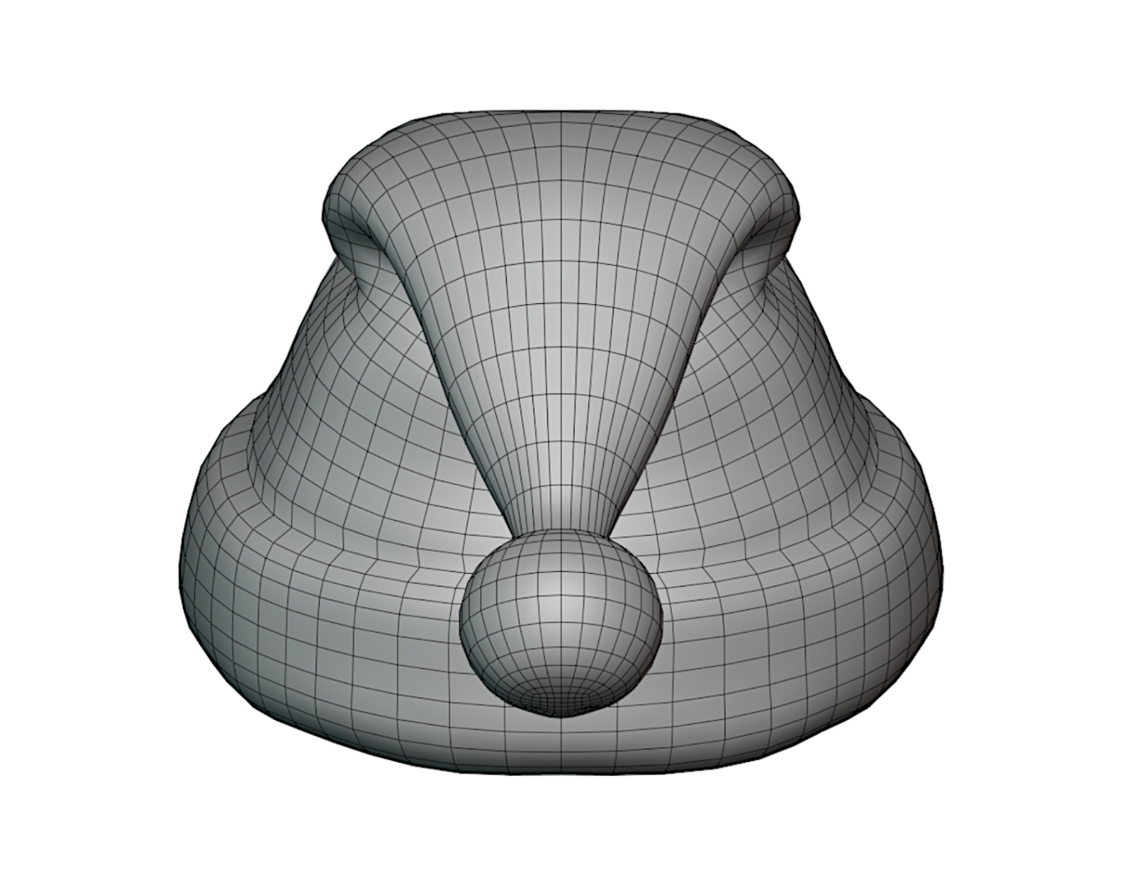 Classic Santa Hat Black - Christmas Avatar Accessory | WOLVES STUDIO