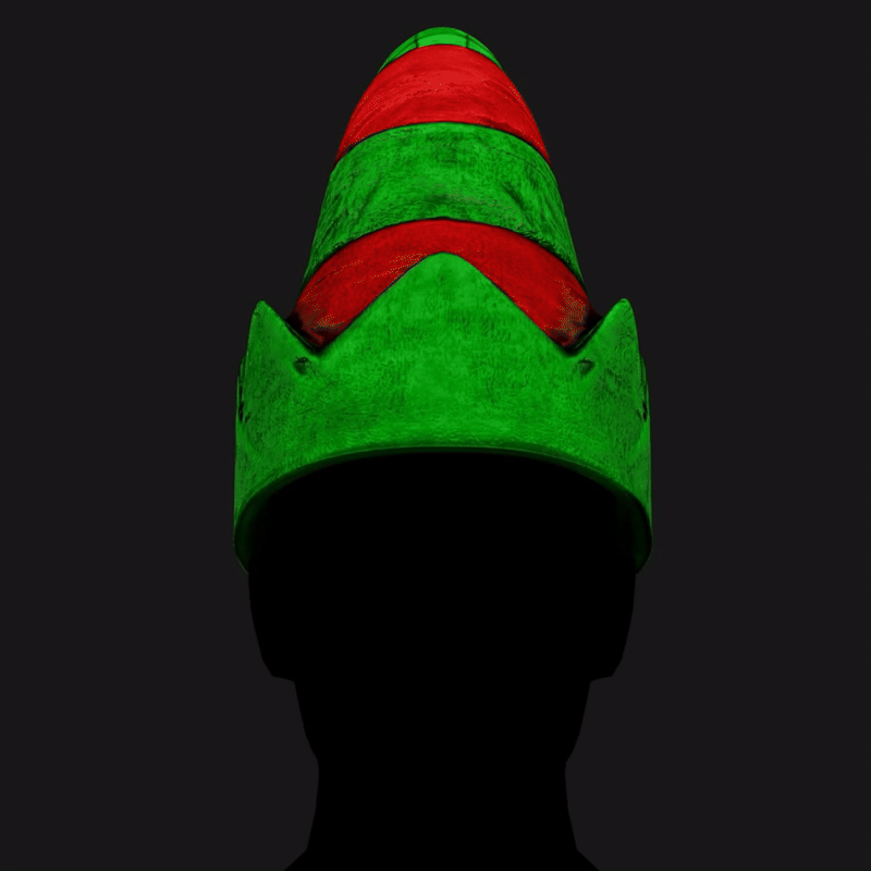 Christmas Elf Hat - Festive Avatar Accessory | WOLVES STUDIO