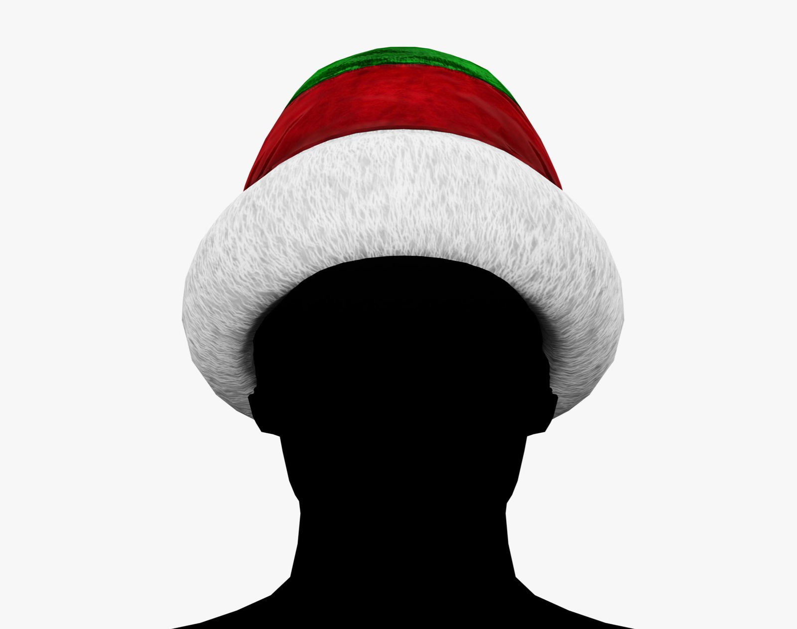 Red and Green Striped Santa Hat - Christmas Accessory | WOLVES STUDIO