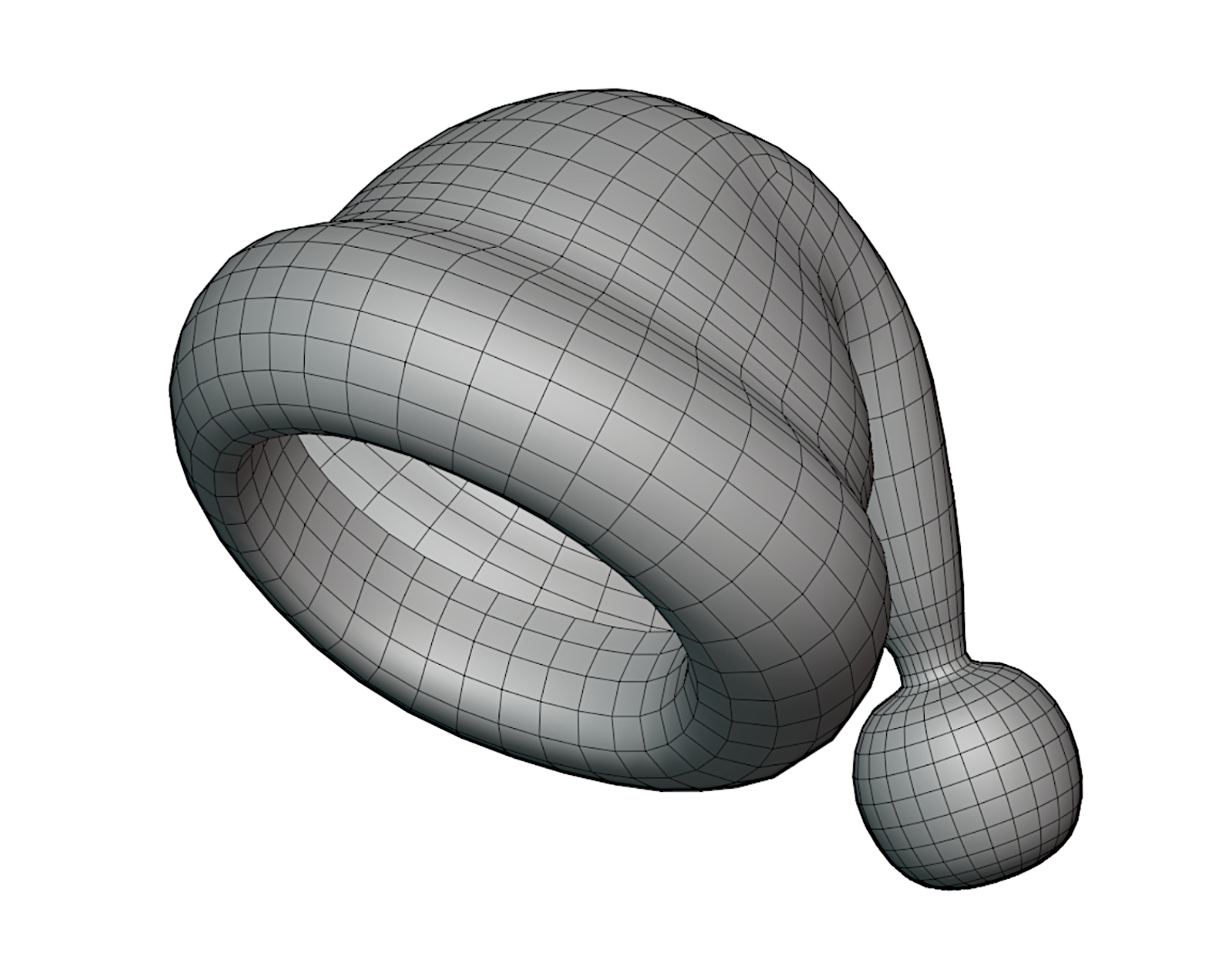 Red and Green Striped Santa Hat - Christmas Accessory | WOLVES STUDIO