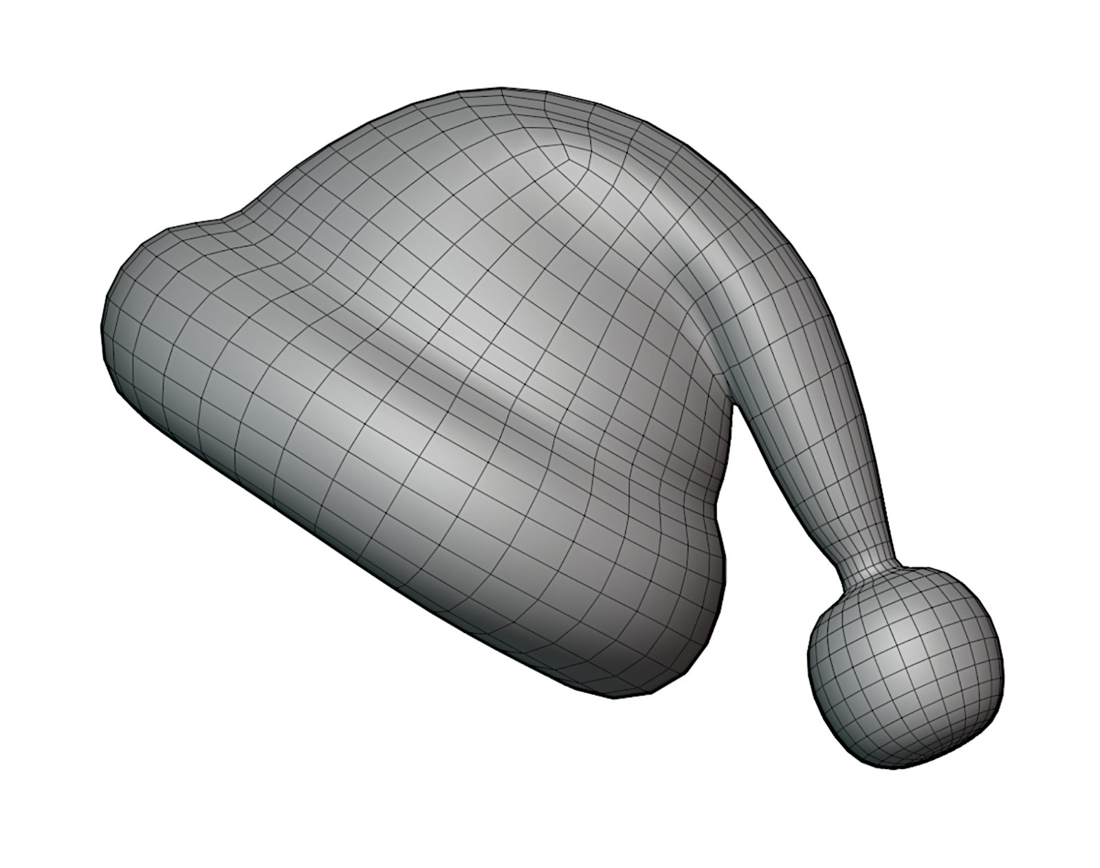 Red and Green Striped Santa Hat - Christmas Accessory | WOLVES STUDIO