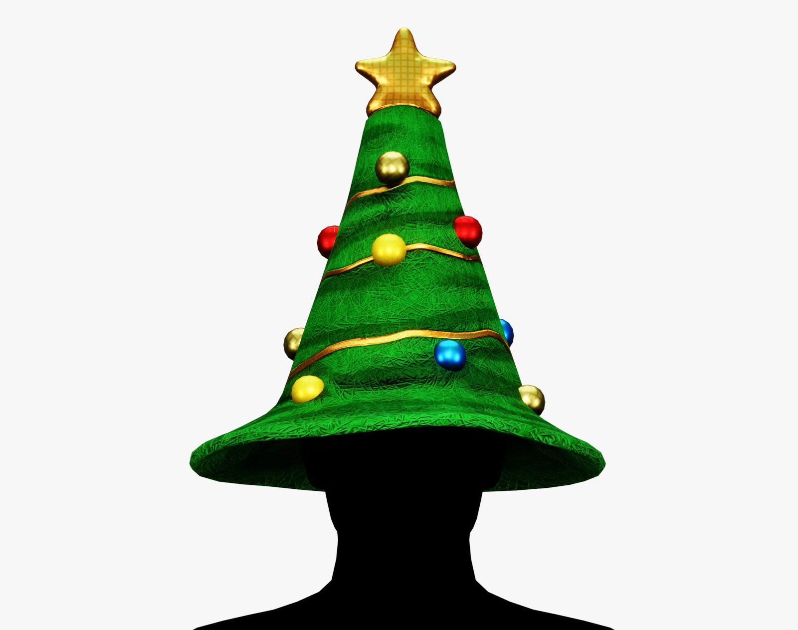 Christmas Tree Hat - Festive Avatar Accessory | WOLVES STUDIO