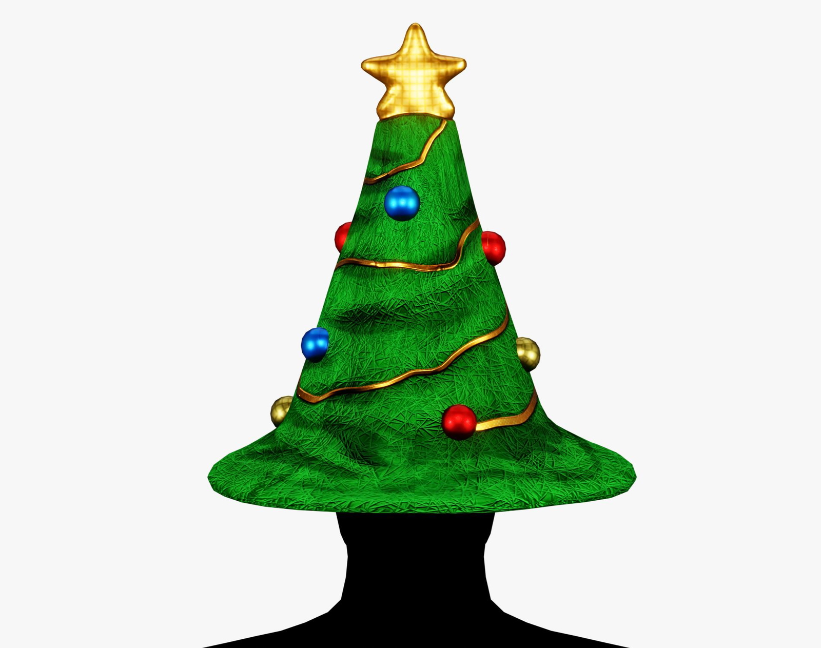 Christmas Tree Hat - Festive Avatar Accessory | WOLVES STUDIO