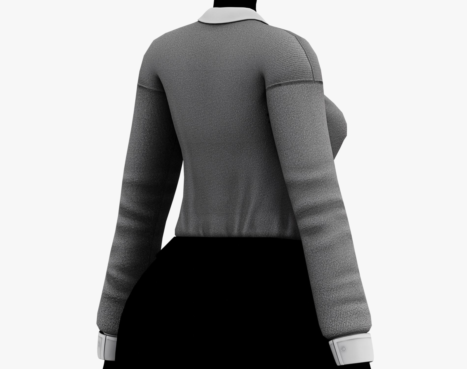 Women’s Sweater + Shirt Collar + Sleeves + Ribbon Pack - VRChat Clothing | WOLVES STUDIO